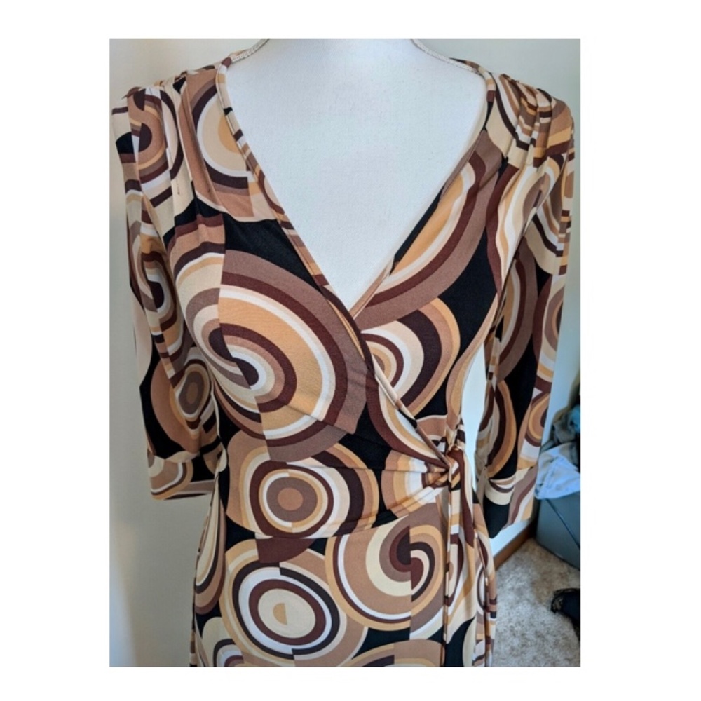 NEW BISOU BISOU WRAP DRESS NEW WITH TAG SIZE 10 - Picture 7 of 15